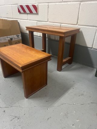 2 robuste panche in legno 