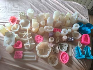 OFERTA!!!!!Moldes silicona velas jabones