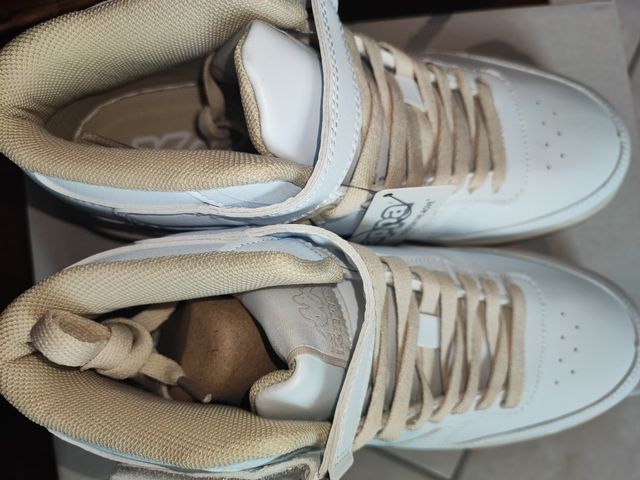 Kappa Sneakers alte bianche e beige n.40