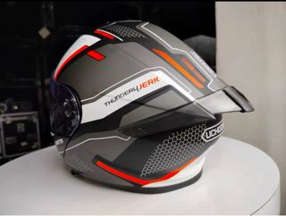 casco de moto modular talla M, L y XL más guantes