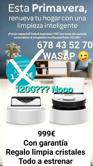 Robot Aspirador VR7 + Limpiador VG100+