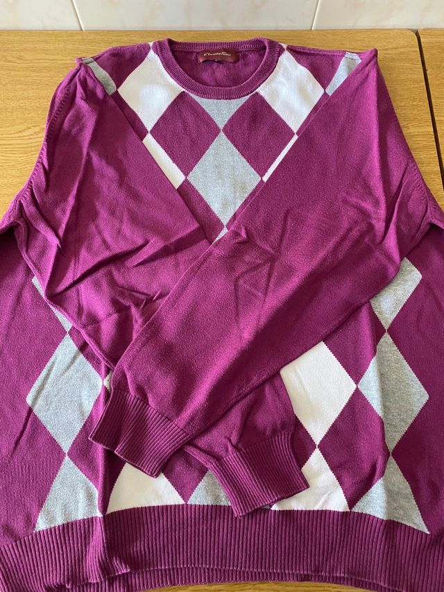 Jersey Emilio Tucci - Gris y Morado