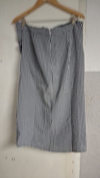 Vestido Mango blanco y negro