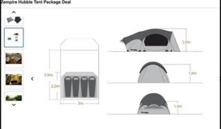 Tienda Zempire Dome Hubble 4 personas
