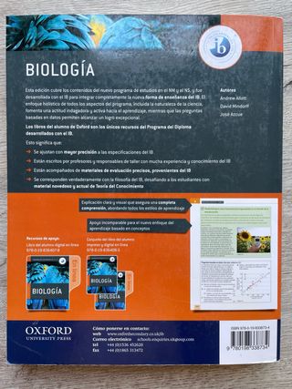 IB Biologia Libro del Alumno: Programa del Dipl...