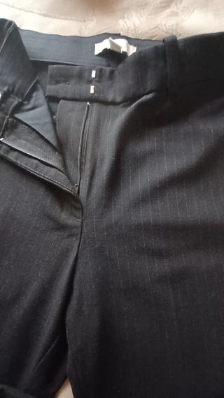 Conjunto top y pantalón - gris y negro