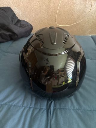 Casco moto negro - Jet