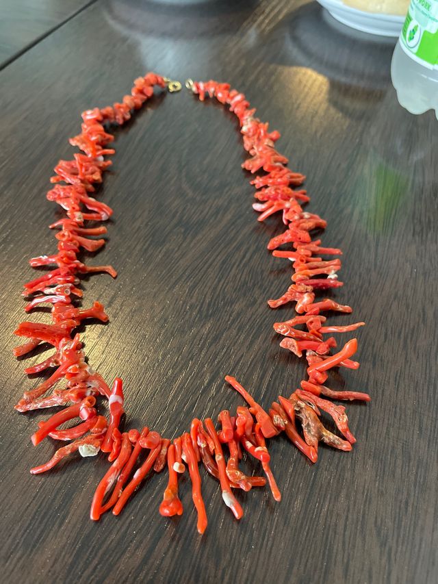 Collana corallo rosso stupenda condizione Naturale