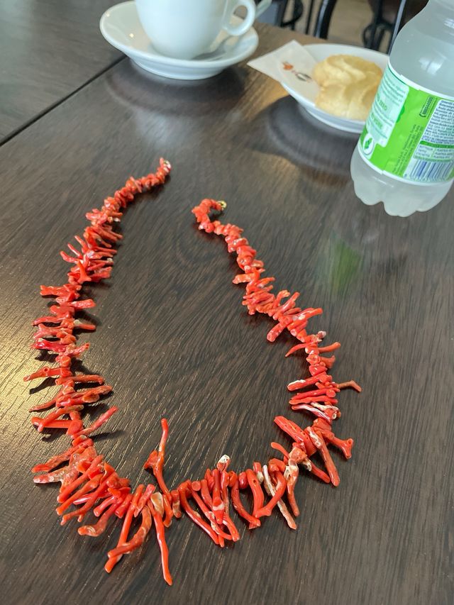 Collana corallo rosso stupenda condizione Naturale