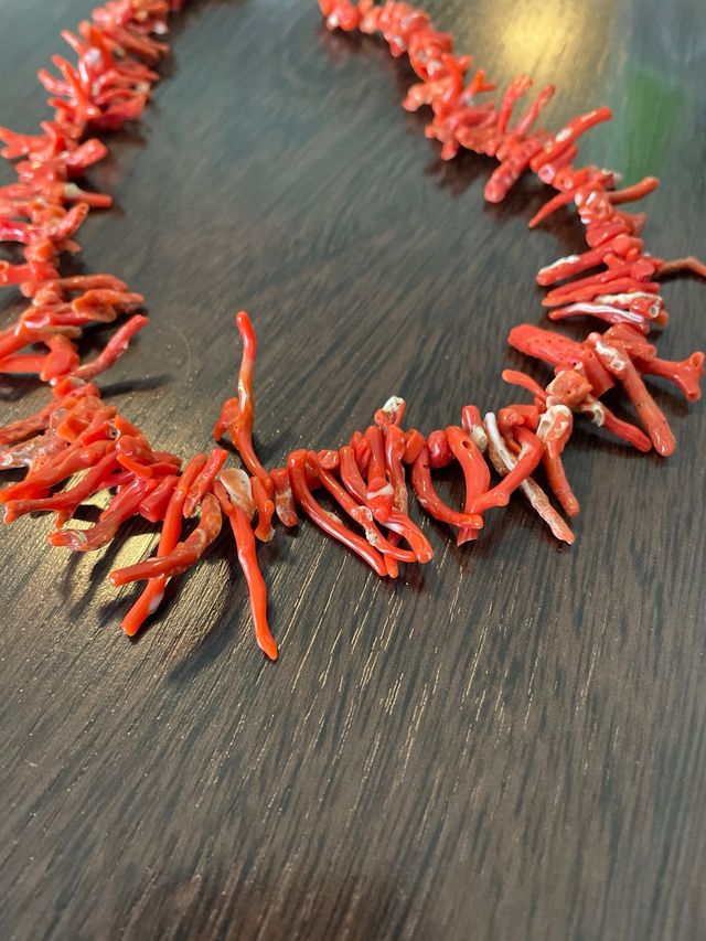 Collana corallo rosso stupenda condizione Naturale