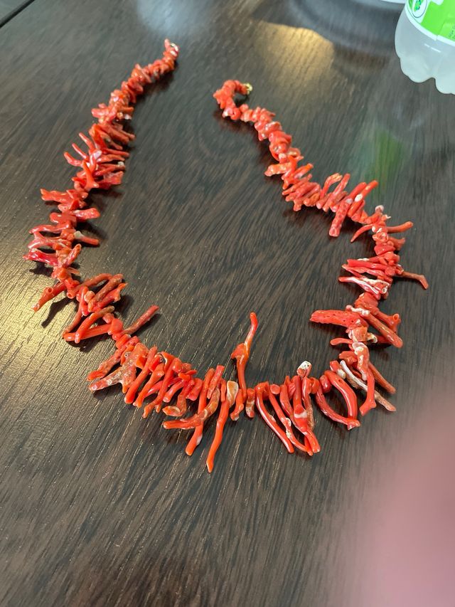 Collana corallo rosso stupenda condizione Naturale