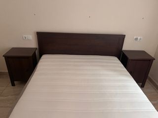 Cama matrimonio IKEA + 2 mesitas