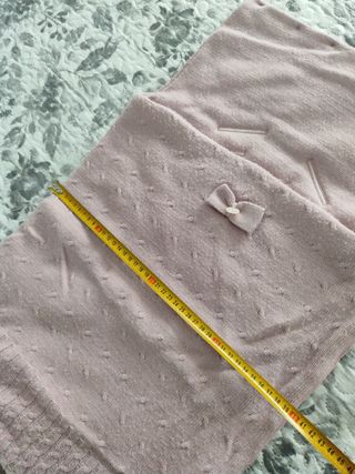 Saco bebé punto - Rosa empolvado