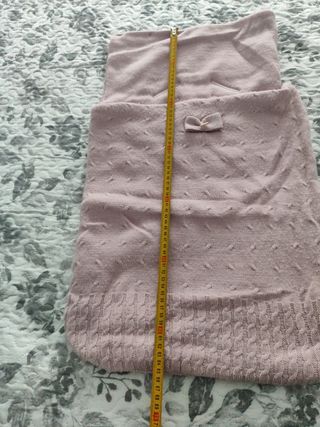 Saco bebé punto - Rosa empolvado