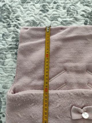 Saco bebé punto - Rosa empolvado