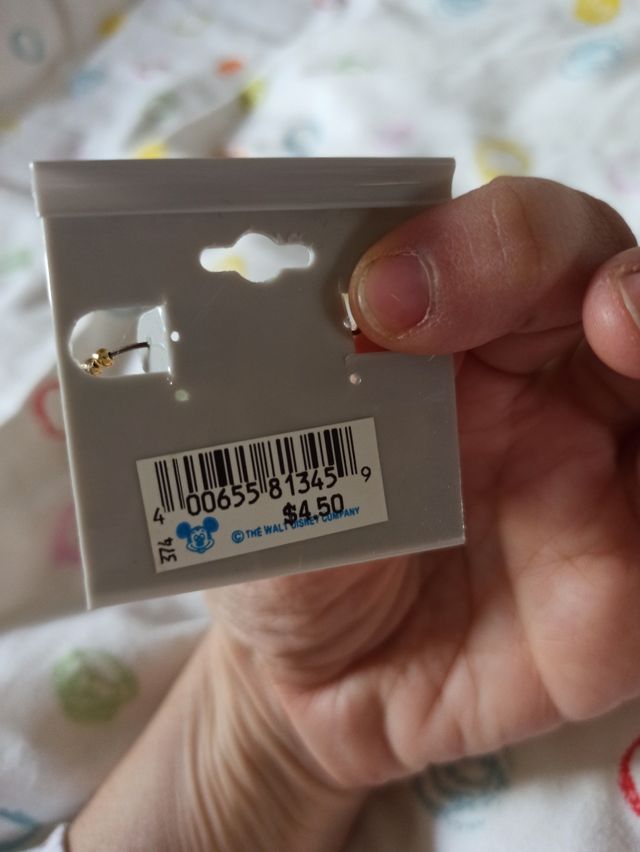 Orecchini a cerchio Disney dorati