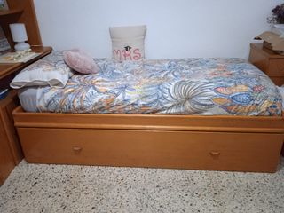 Cama nido madera y 2 colchones
