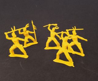 Lote 5 figuras de Irokois de la marca M. Sotorres.