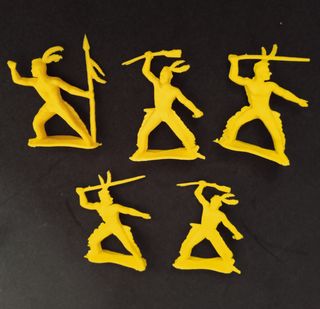 Lote 5 figuras de Irokois de la marca M. Sotorres.