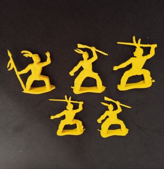 Lote 5 figuras de Irokois de la marca M. Sotorres.