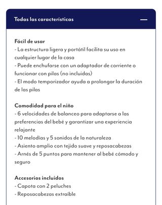 Cuna mecedora Graco Glider Lite