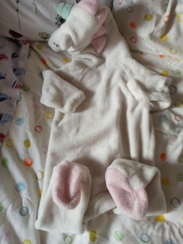 Pigiami Mono Unicorno Neonato 9M