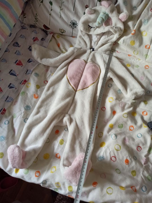 Pigiami Mono Unicorno Neonato 9M