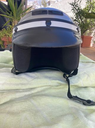 Casco moto CLIMAX SPIRIT plata .Talla S