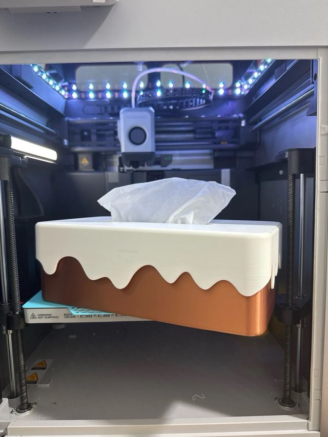 Caja pañuelos diseño drip