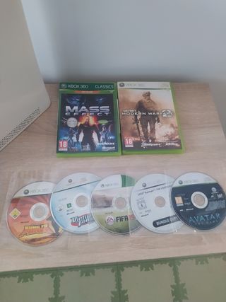 Pack Consola Xbox 360 blanca + juegos