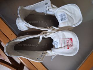 Converse Chuck Taylor beige plataforma