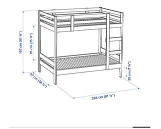 Litera Ikea madera infantil
