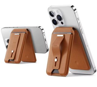 Custodia portafoglio MagSafe marrone