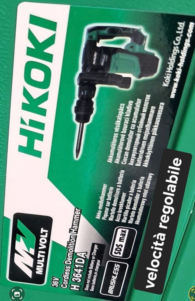 Hikoki H3641DA - Martello demolitore a batteria