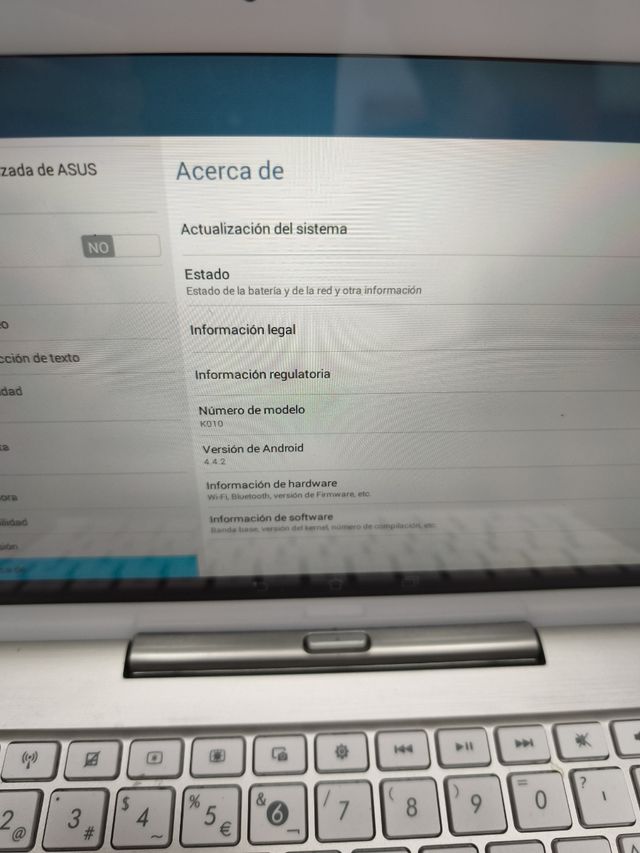 Tablet Asus Transformer K010 - Blanca