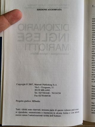 Dizionario inglese Mariotti