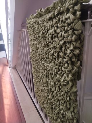 Alfombra verde mi casa