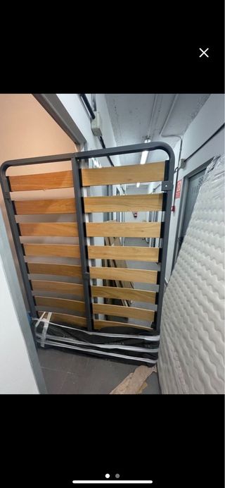 Somier de madera y metal