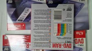 5 DVD-RAM 4.7 GB TYPE 2 imation NUEVOS PRECINTADOS