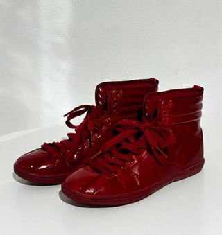 Zapatillas Zara rojas altas