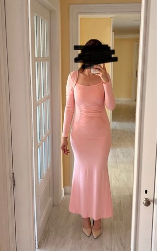 Vestido rosa eventos - Talla s