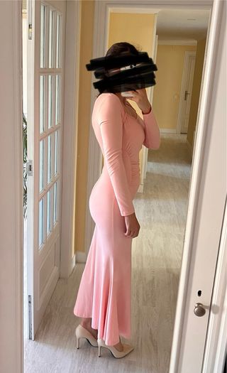 Vestido rosa eventos - Talla s