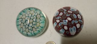 Murano N°2 coppia murrine diametro 5,5