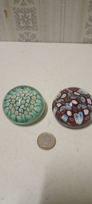 Murano N°2 coppia murrine diametro 5,5