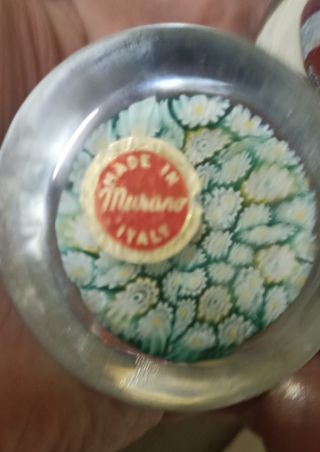 Murano N°2 coppia murrine diametro 5,5