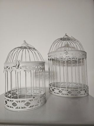 Jaulas de  Decoracion Blancas