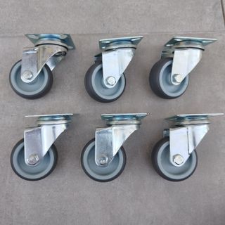 Lote 6 ruedas giratorias para muebles