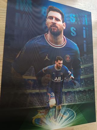 Póster 3D Leo Messi - Fútbol 40*30cm