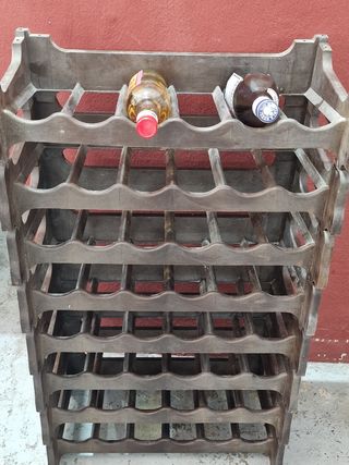 Botellero plástico marrón - 5 uds