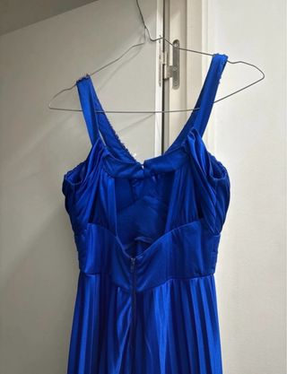 Vestido azul largo fiesta